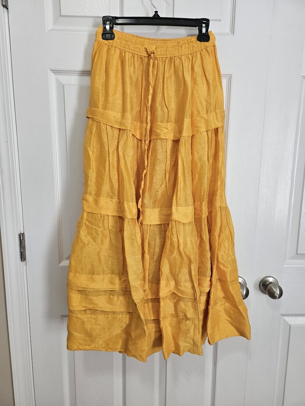 Lee Mathews Linen Silk Blend Skirt